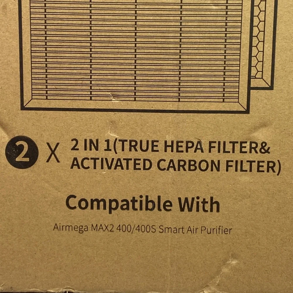 2 Pack 2 in 1 HEPA Activated Carbon Filter for Smart Air‎ Purifier
